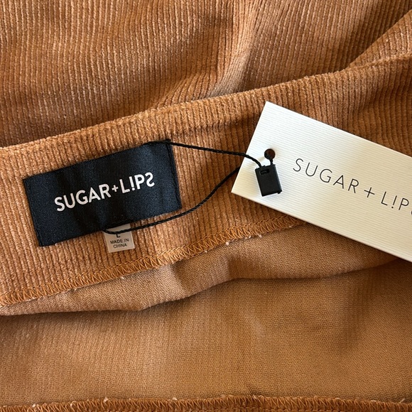 Sugar+Lips Asymmetric corduroy mini skirt - L - Picture 5 of 6